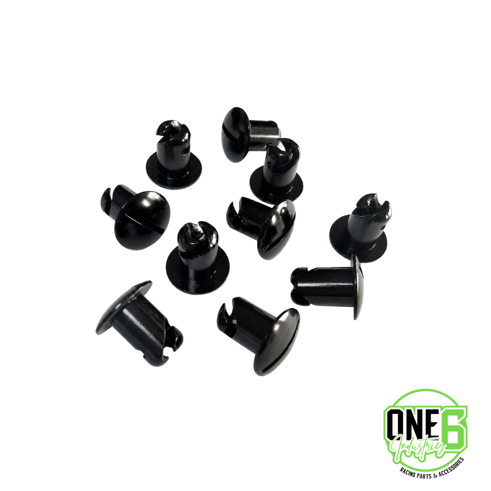 Small Head Black Dzus Buttons